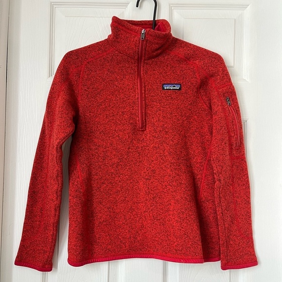 Patagonia Jackets & Blazers - Patagonia Fleece Quarter Zip Red Women's Small